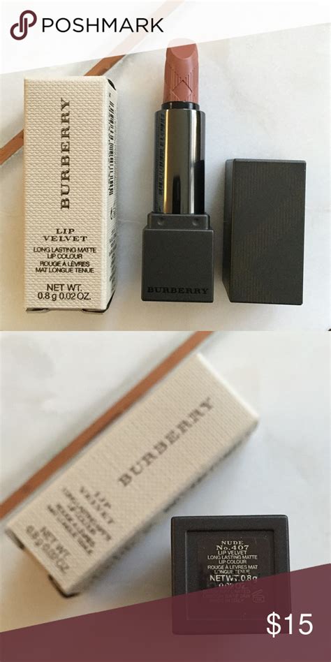 burberry nude 407 lipstick lip velvet|burberry lips lip gloss.